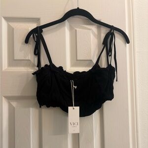 ✨ NWT Vici | Black Bandeau Top